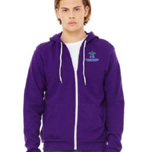 Full-Zip Hooded Long Sleeve T-Shirt - 3739